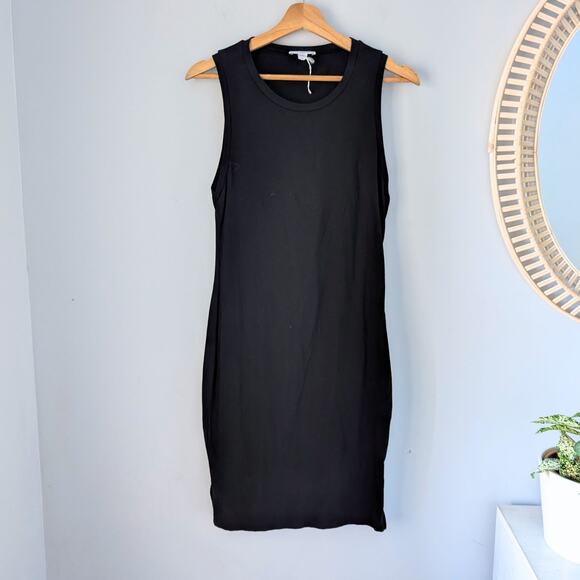 JAMES PERSE Black Tank Jersey Sleeveless Dress Cotton Spandex, Size 1/S, NWOT - Picture 1 of 7